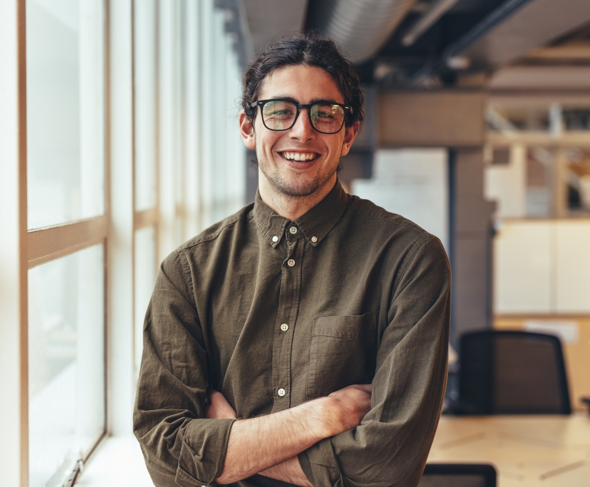 Man building credit confidence with a Share Secured Loan