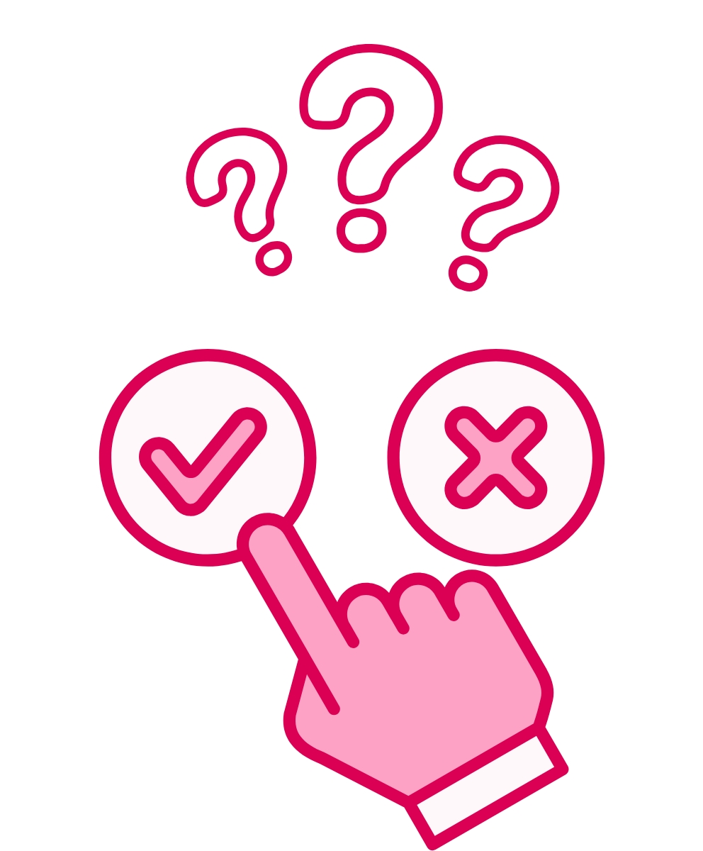 Illustration showing questions about choosing loan payment protection coverage