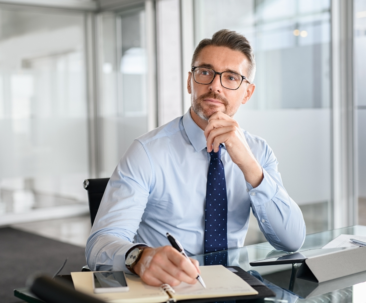 Man planning long-term retirement savings with an IRA account