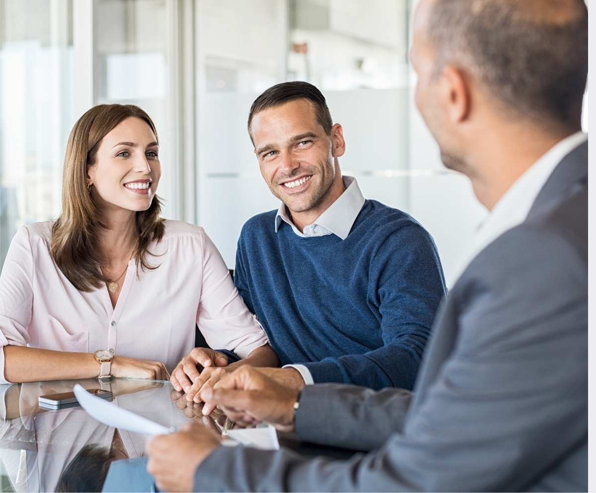Couple meeting with a financial professional about credit union membership